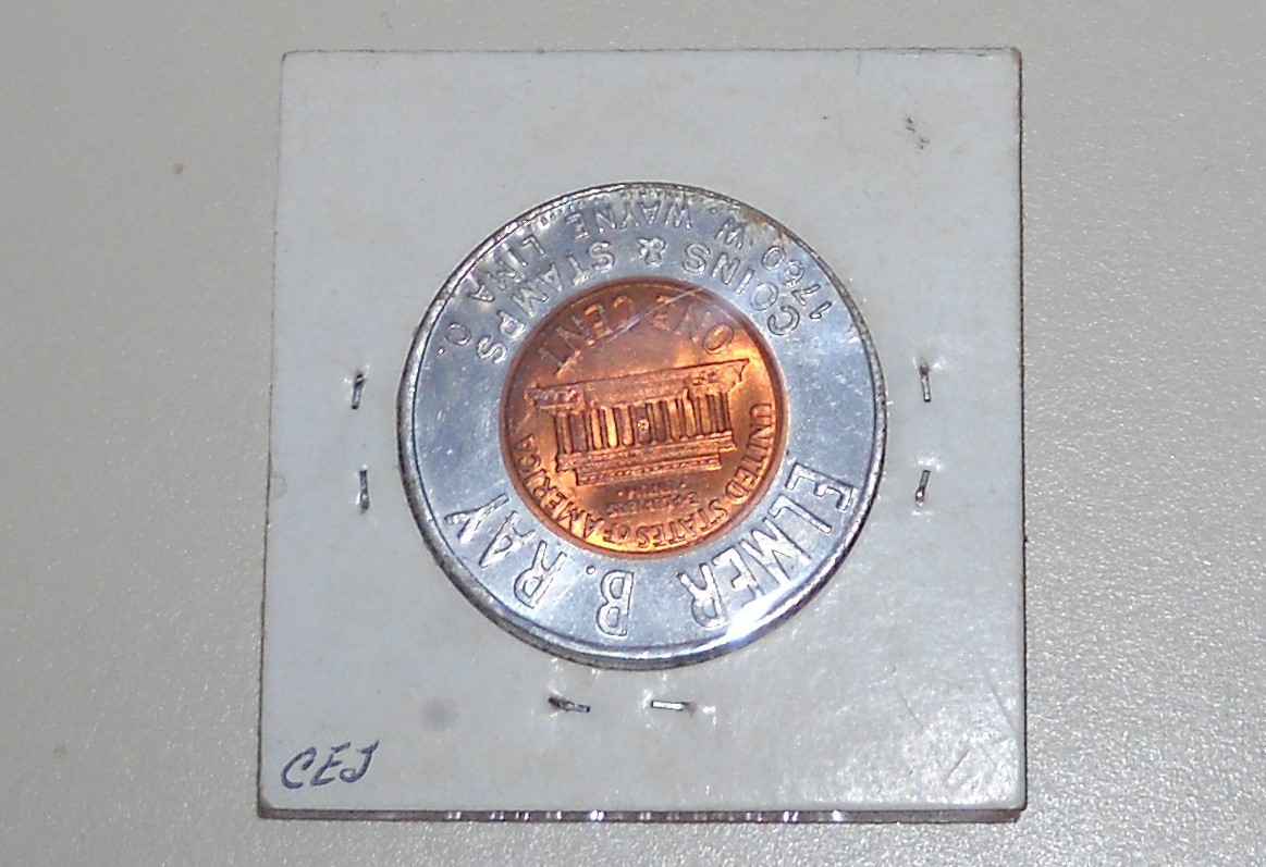 1959 Keep Me & Never Go Broke Coin Elmer B Ray OH  Encased Penny