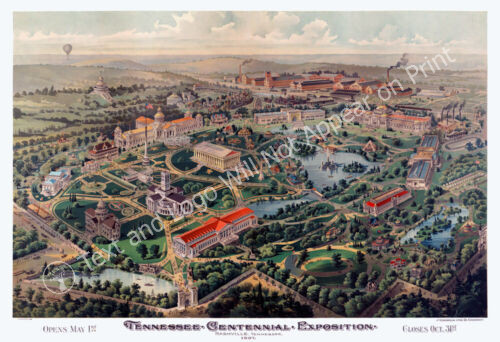 1897 Tennessee Centennial Exposition, Nashville, Tennessee Art Print 13" x 19"