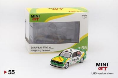 MINI GT 55 BMW M3 E30 #6 1991 Macau GP Winner Waston's Hong