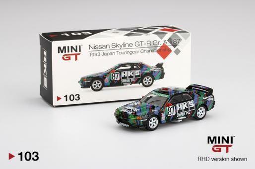 MINI GT 103 Nissan Skyline Gt-R R32 Gr. A #87 HKS Japan