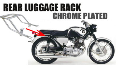 HONDA SUPER HAWK CB72 CB77 REAR FENDER MUD GUARD WHEEL LUGGAGE BAG RACK [H003]