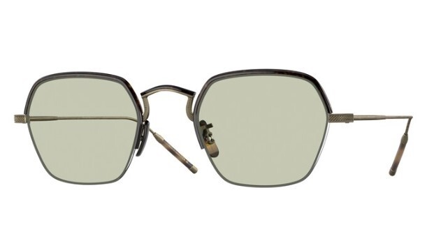 Pre-owned Oliver Peoples Ov1291t Tk 7 5284 Antique Gold/tortoise Eyeglasses/sunglasses In Green