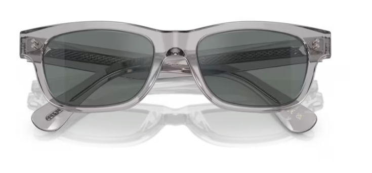 Pre-owned Oliver Peoples Rosson Sun 5540su 1132w5 Grey/regalblue Mirrored Men's Sunglasses In Blue