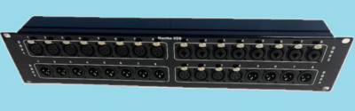 Mamba UDB_XLR-ULN-8 Custom Patch Bay 2RU [8 Mic in x 8 Line in x 8 out x 8 AES]