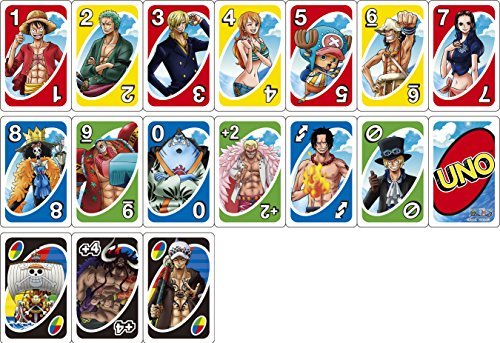 Mattel Uno One Piece Toys Games Action Figures