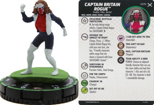 Marvel Heroclix X-Men X of Swords Prime : Captain Britain Rogue - 037b