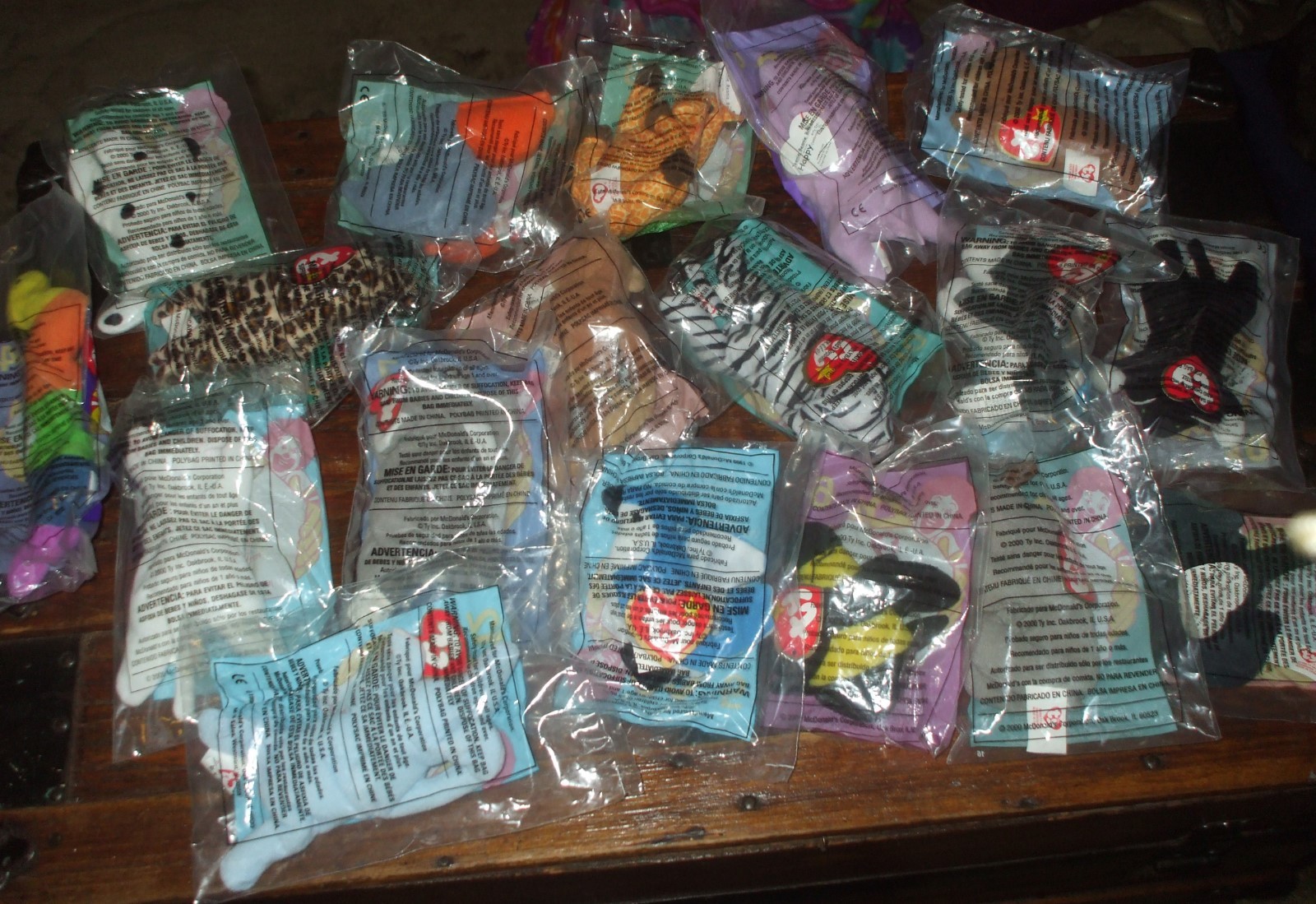 Ty Mini Mcdonalds Beanie Babies Lot of 18 Original Packaging 1998 1999 2000