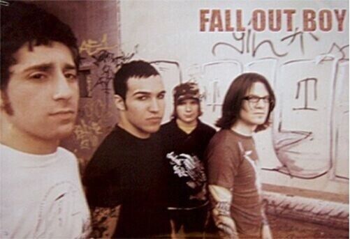 FALL OUT BOY POSTER Graffiti Group Shot Vintage 36x24 inches