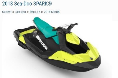 2018 Sea Doo SPARK 3up Base pineapple/Candy Blue
