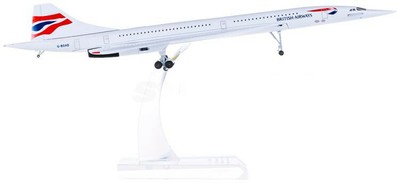 1:200 31CM Hogan BRITISH AIRWAYS Concorde Passenger Aircraft Diecast Plane Model