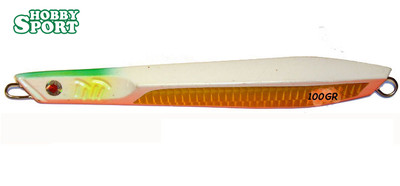 VERTICAL JIG ARTICO THETRAS 100 GR COLORE ORANGE PESCA BARCA CERNIA RICCIOLA
