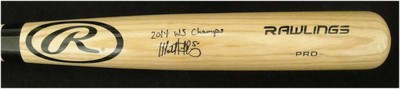 Matt Duffy Hand Signed Autographed Rawlings Baseball Bat Giants Tampa Bay