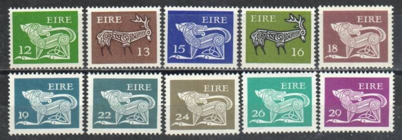 Ireland Stamp 466-475  - Ancient dogs and stags