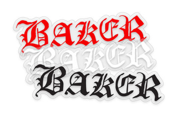 Baker Skateboards Logo Sticker 5'' - FREE SHIPPING!