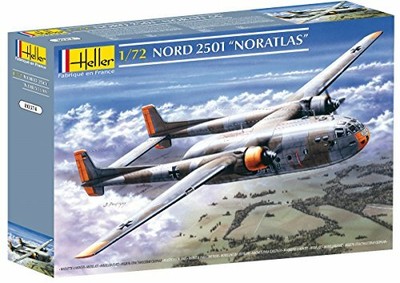 HELLER 80374 MODELLINO DA COSTRUIRE AEREO NORD 2501 NORATLAS SCALA 1:72 aKw