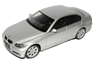 BMW 3er 330i E90 Sedán Plata 2005-2012 1/18 Welly Modelo Auto con o Oh