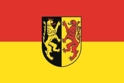 Aufkleber Essenheim Flagge Fahne 18 x 12 cm Autoaufkleber
