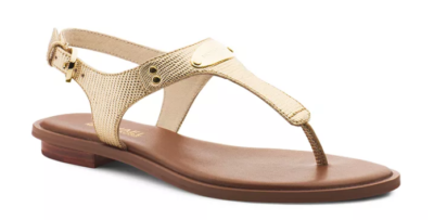 Michael kors plate thong gold outlet