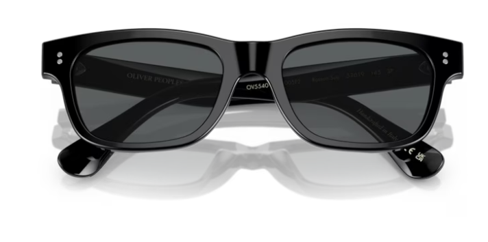 Pre-owned Oliver Peoples Rosson Sun 5540su 1005p2 Black/grey Polarized Men's Sunglasses In Gray