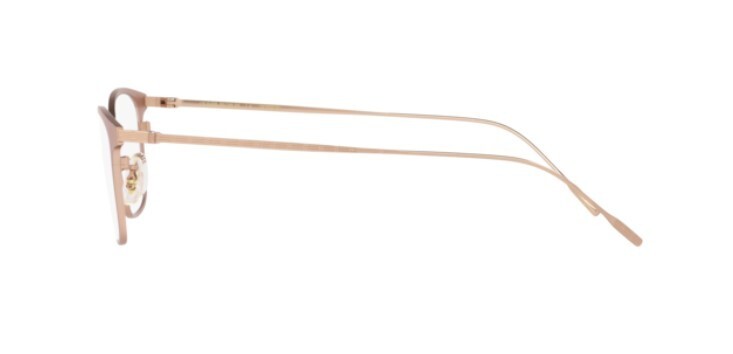 Pre-owned Oliver Peoples 0ov1314t Maurette 5324 Brushed Rose Gold Unisex Eyeglasses In Clear