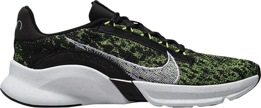 Черные кроссовки Nike SuperRep Go 3 Flyknit Next Nature Volt DH3394-017 мужские 10,5