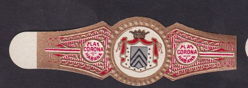 Ancienne  Bague De Cigare Vitola Bn139638 La Corona