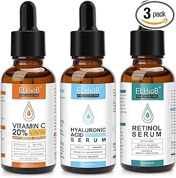 Age Defying Serum 3 Pack with Vitamin C, Retinol and Hyaluronic Acid - Boost