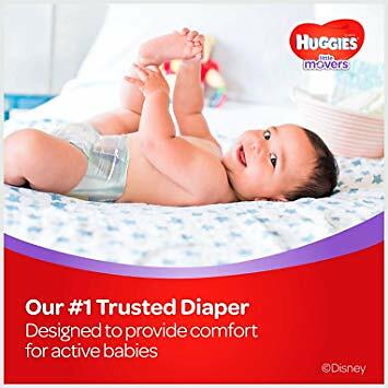 HUGGIES LITTLE MOVERS Active Baby Diapers, Size 5 (fits 27+ lb.), 132 Ct, ECONO