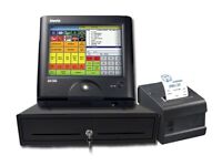 POS Touchscreen Sam4s SPS-2000 Touchscreen Till 4 Retail Restaurant Cafe Fast Food Cash Register