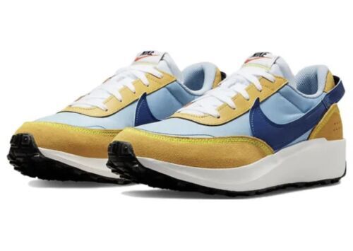 

Мужские кроссовки Nike Waffle Debut Boarder Blue/Sanded Gold/Mystic Navy, DH9522-400, Multicolor, Nike Waffle Debut