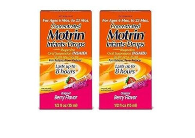 Motrin Infant Concentrated Drops, Berry Flavor *READ MORE* 15 ml each, 2 pk