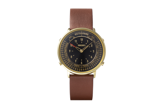 Pre-owned Seiko Metronome Watch Casual & Standard Line Collection All 10 Colors Quartz In Smw001a /dark Brown
