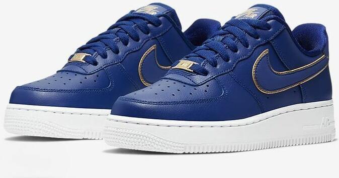Gold and blue nikes discount