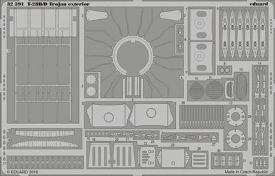 Eduard 1 32 T 28 B D Trojan Exterior For Kitty Hawk Pe Detail Set Accessories Aircraft