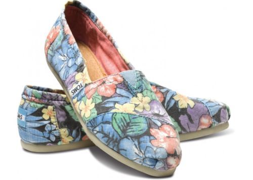Zapatos planos y Oxford de gamuza floral para mujer