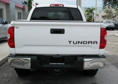 BLACK Tailgate Insert Letters Decal Vinyl Stickers for Toyota Tundra 2014-2021
