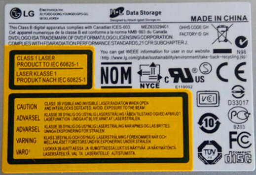 New LG/HL BH12LS35 12X SATA Blu-Ray Burner DVDRW Internal Drive w/ 3D Player US