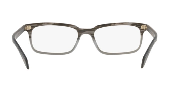 Pre-owned Oliver Peoples 0ov5102 Denison 1124 Matte Storm Rectangle Men's Eyeglasses In Clear