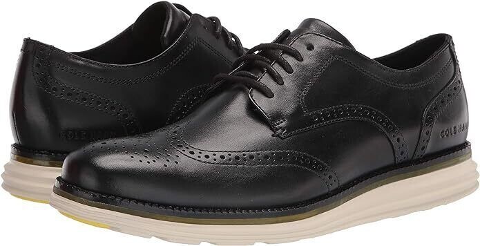 Cole Haan Grand 360 ブラックエナメルシューズ Buy Cole Haan Men Black Perforated Dawson Grand 360 Wingtip