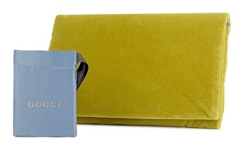 Pre-owned Gucci Gg0726s 726 001 Black Gold Grey Lens Round Women Sunglasses Gg Charm In Gray