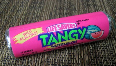 LIFESAVERS ROLL OF  TANGY WATERMELON CANDY EXCELLENT CONDITION  WILD FLAVORS