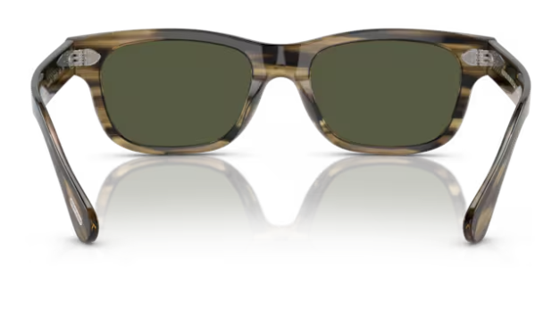 Pre-owned Oliver Peoples Rosson Sun 5540su 171952 Olive Smoke/green Men's Sunglasses