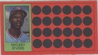 1981 Topps Baseball Scratch-Off - Mickey Rivers #31
