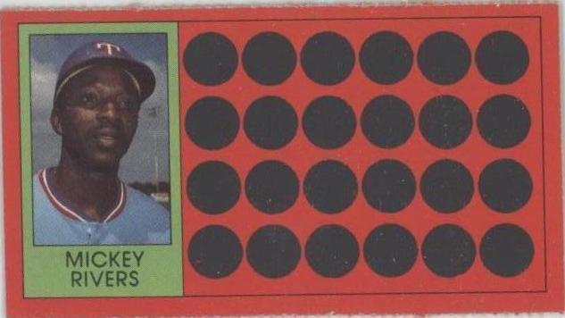 Topps 1981 béisbol rasguño - Mickey Rivers #31
