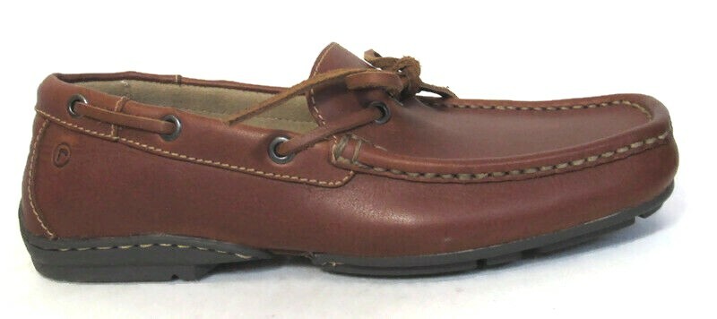 

Мужские темно-коричневые кожаные слипоны ROCKPORT Cortson, размер 7, #V73213, Dark tan, V73213