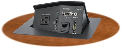 Extron HSA 300 Hideaway Surface Access Enclosure with AV Connectivity, AC Power,