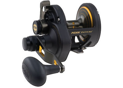 Penn FATHOM LEVER DRAG 2 Speed Overhead Reel FTH40NLD2 + Warranty