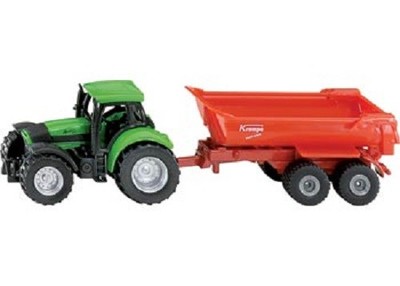 Siku Diecast Vehicle Model 1632 Tractor With Tipping Trailer