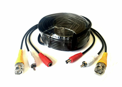 Cavo BNC RCA Telecamere Videosorveglianza Alimentazione 20 Metri linq Dvr-au20m