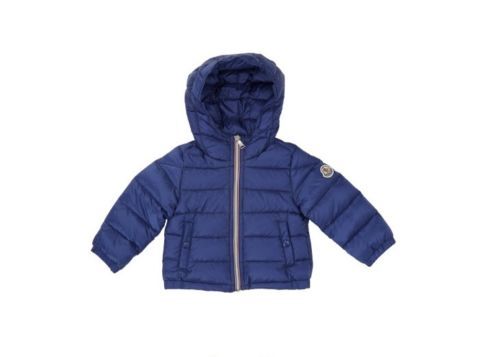 NWT NEW Moncler Baby boys Toddler multicolor Striped Blue Jacket